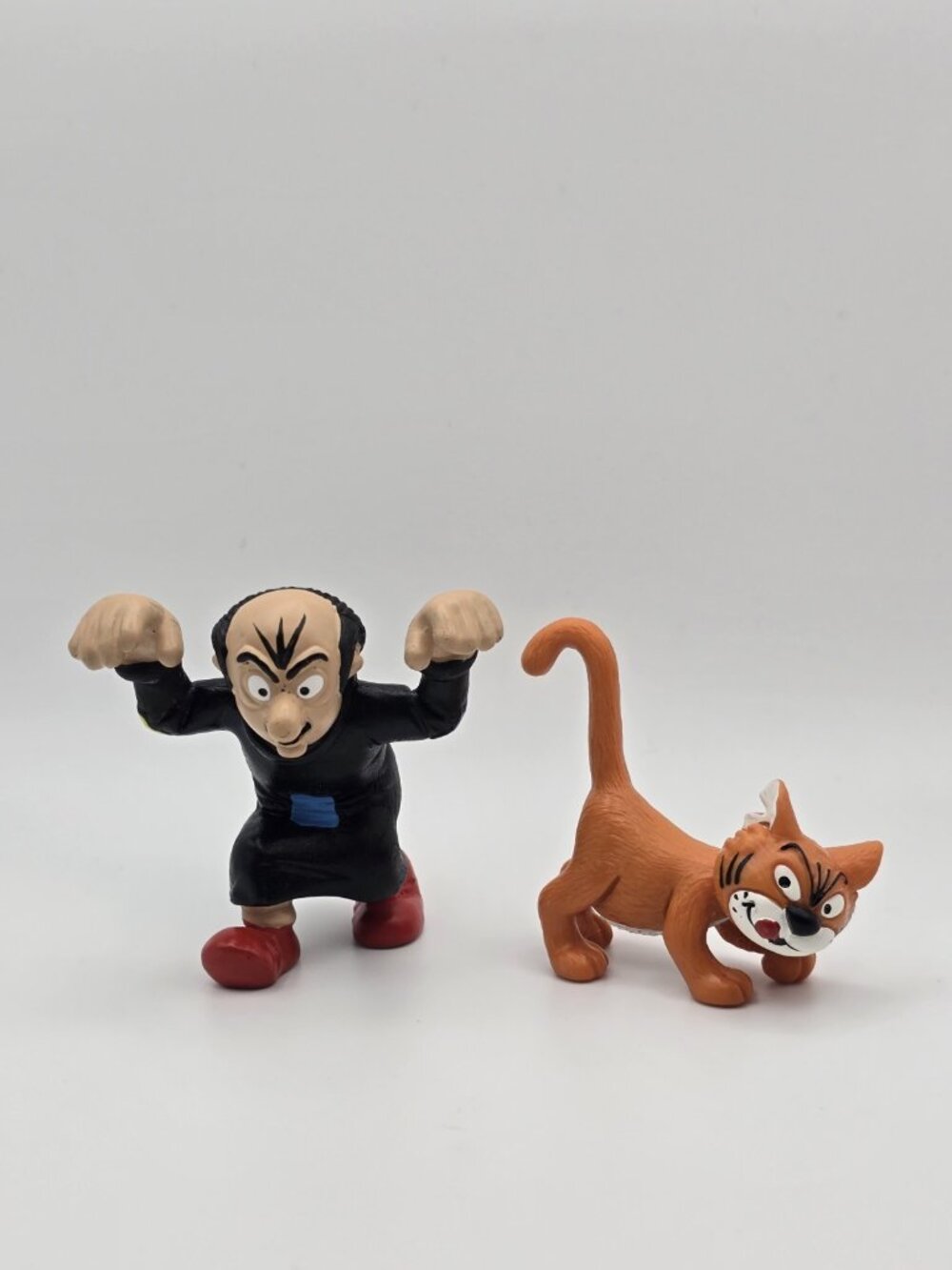 GARGAMEL & AZRAEL Vintage Smurf PVC Figures~ Schleich Peyo Germany